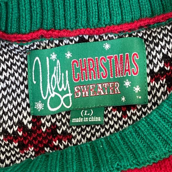 Ugly Christmas Sweater Lonely Island Holiday Elf D*ck In A Gift Box Size Large - Picture 4 of 5